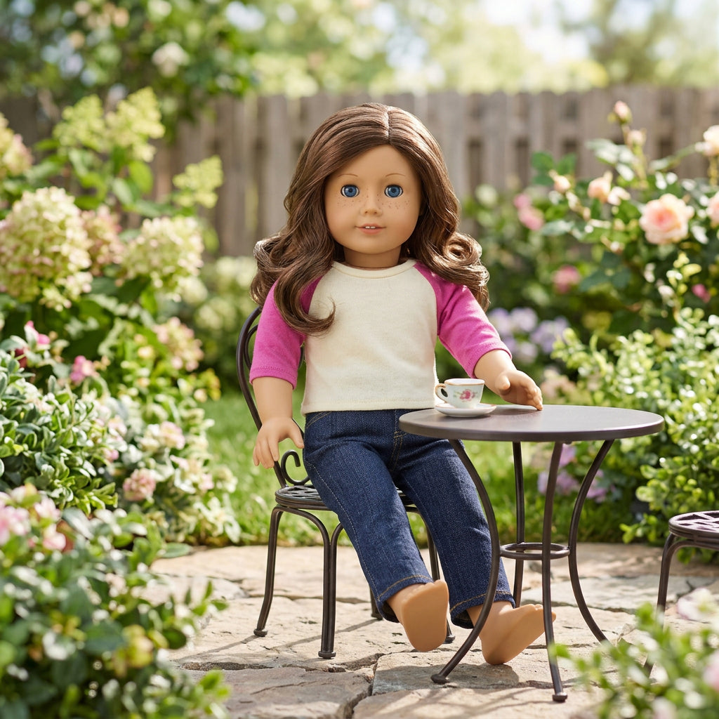 Pink and Yellow T-Shirt | Fits Most 18" Girl Dolls | 18 Inch Doll Clothes