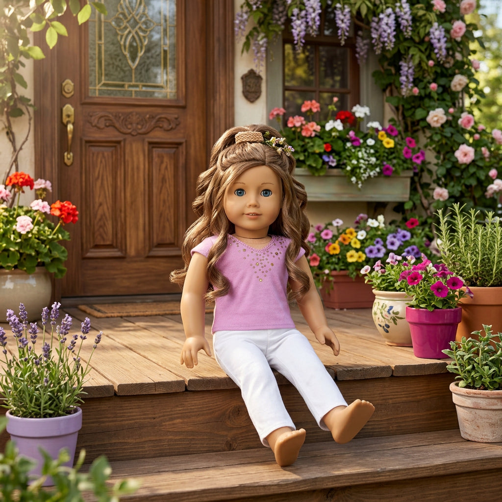 Lavender Sequin Top | Fits Most 18" Girl Dolls | 18 Inch Doll Clothes
