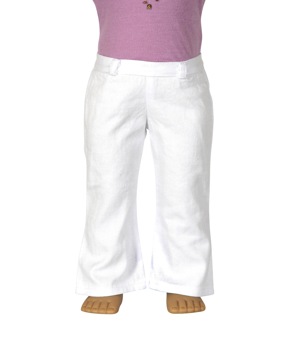 White Pants | Fits Most 18" Girl Dolls | 18 Inch Doll Clothes