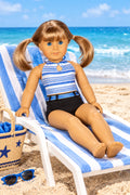 Halter Tankini Swimsuit | Fits Most 18" Girl Dolls | 18 Inch Doll Clothes