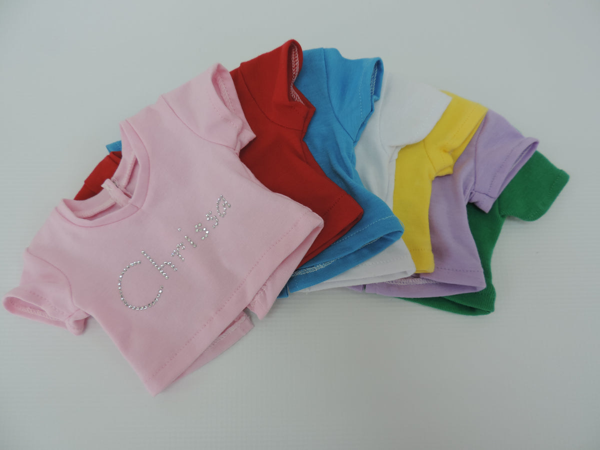 Rhinestone Name T-Shirt | Fits Most 18" Dolls | 18 Inch Doll Clothes