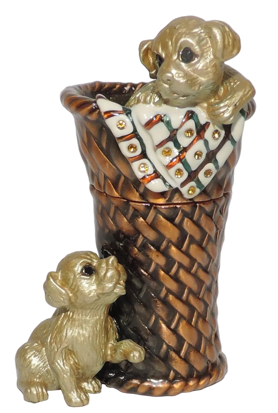 Playful Puppies Trinket Box