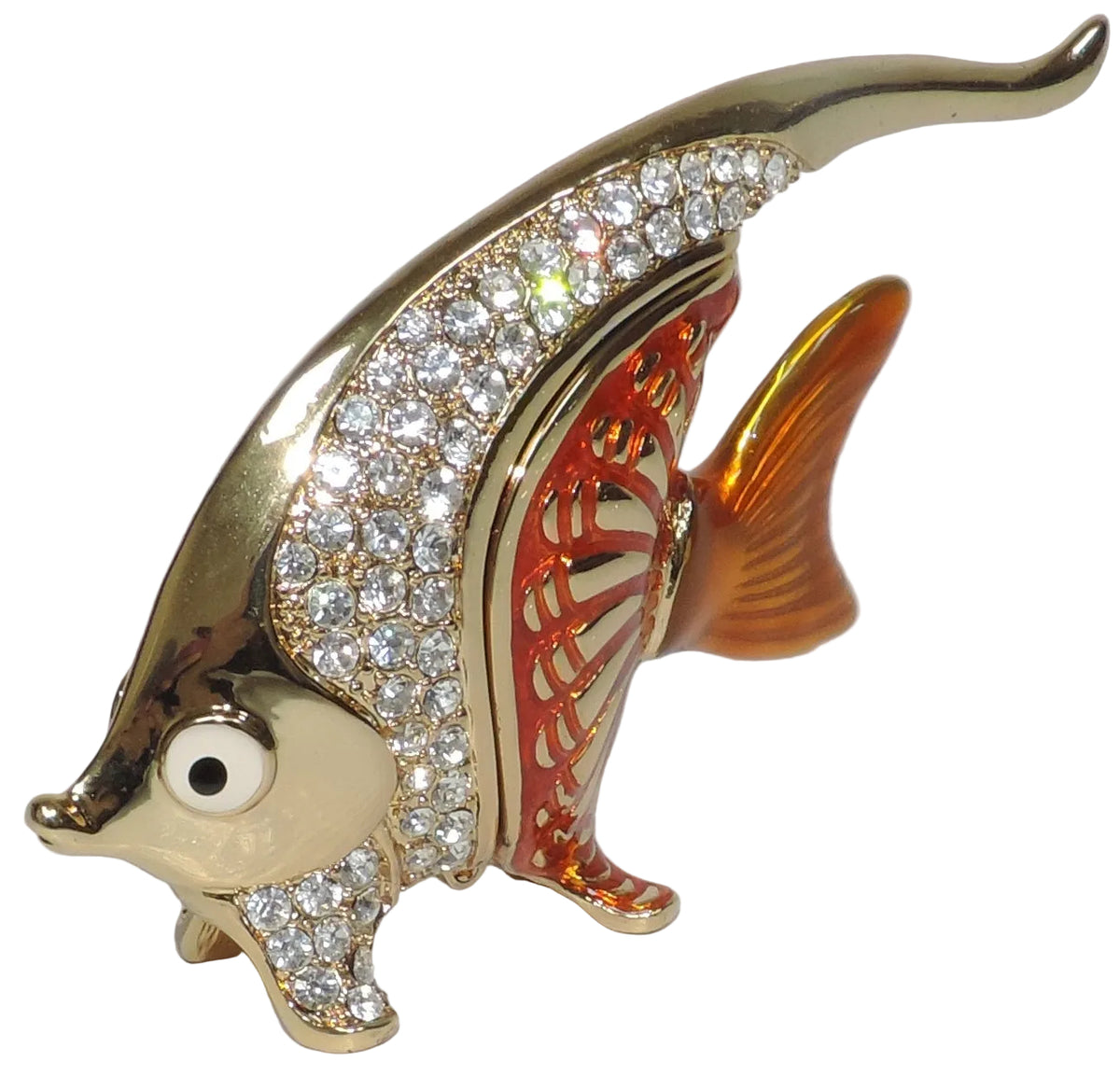 Gold Angel Fish with Trinket Box