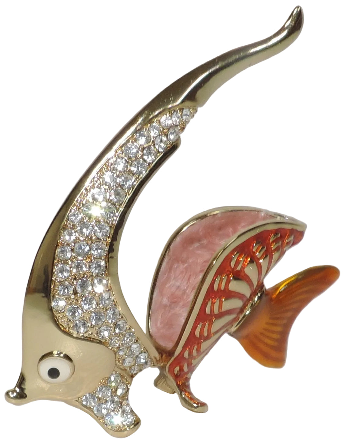 Gold Angel Fish with Trinket Box