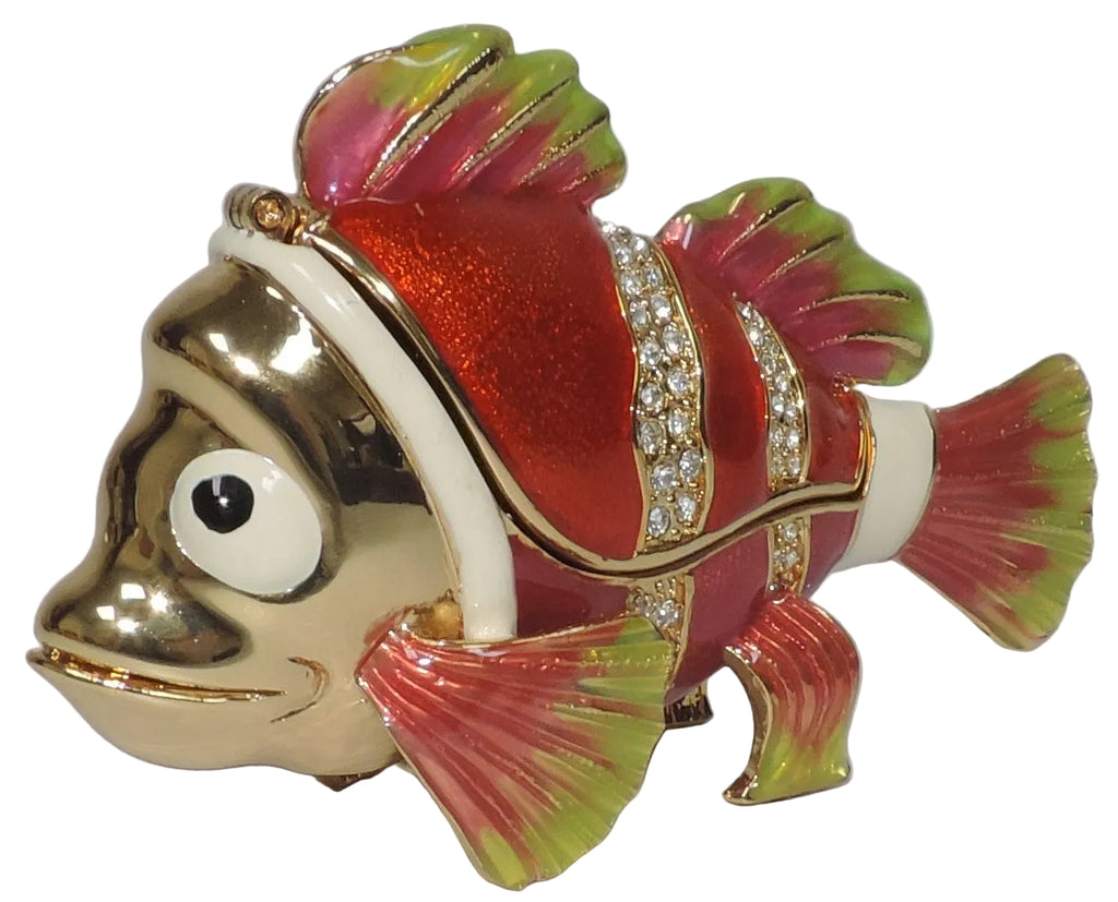 Gold Clown Fish Trinket Box