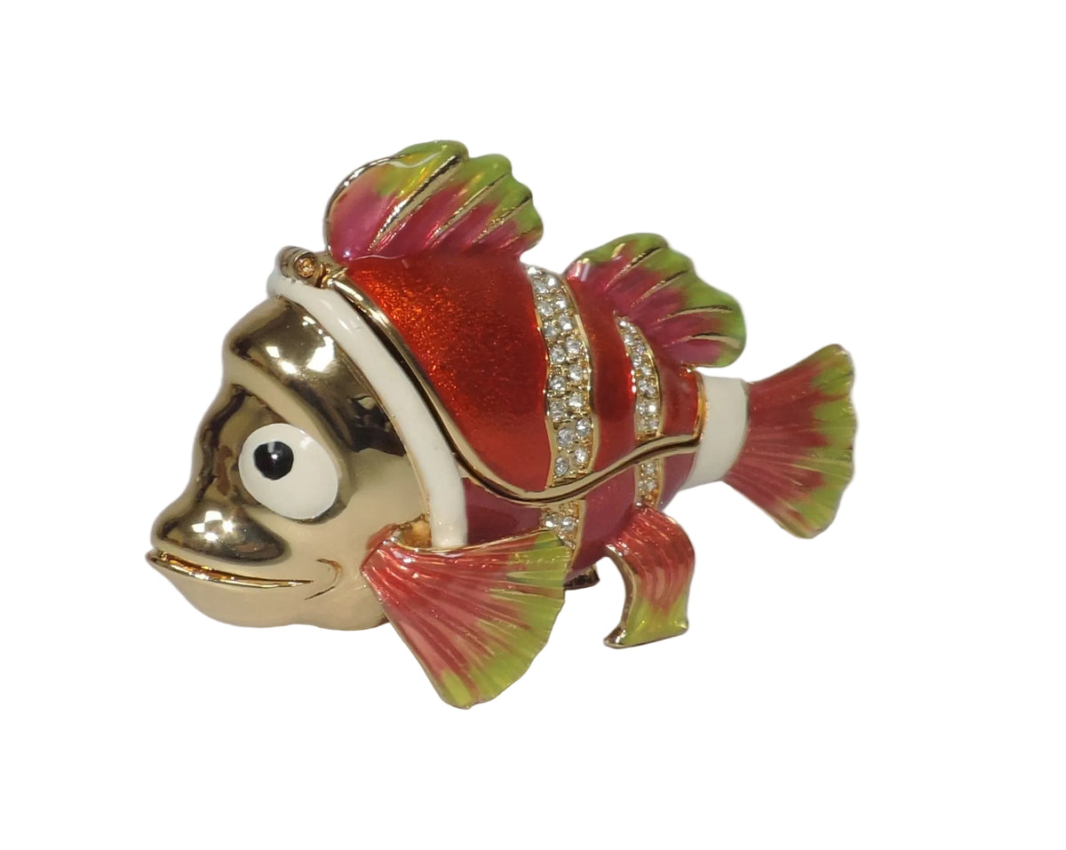 Gold Clown Fish Trinket Box