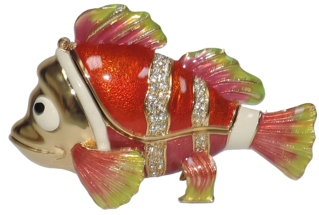 Gold Clown Fish Trinket Box
