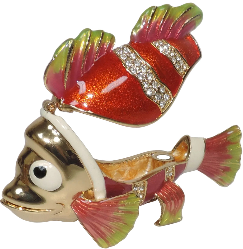 Gold Clown Fish Trinket Box