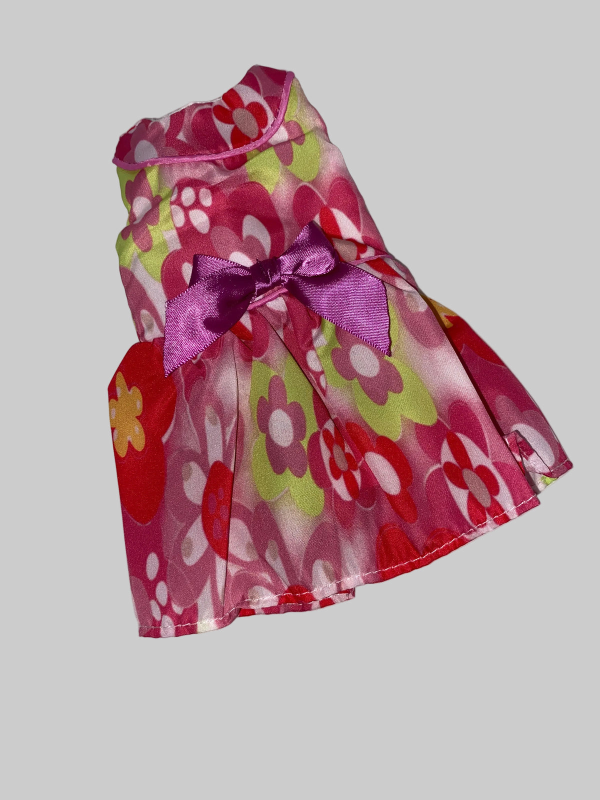 14.5" Pink Floral Print Dress | 14.5" Doll Clothes | Fits 14.5 in Slim Body Doll
