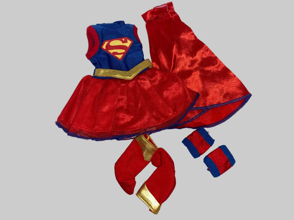14.5" Super Girl Costume Set | 14.5" Doll | Fits 14.5 in Slim Dolls