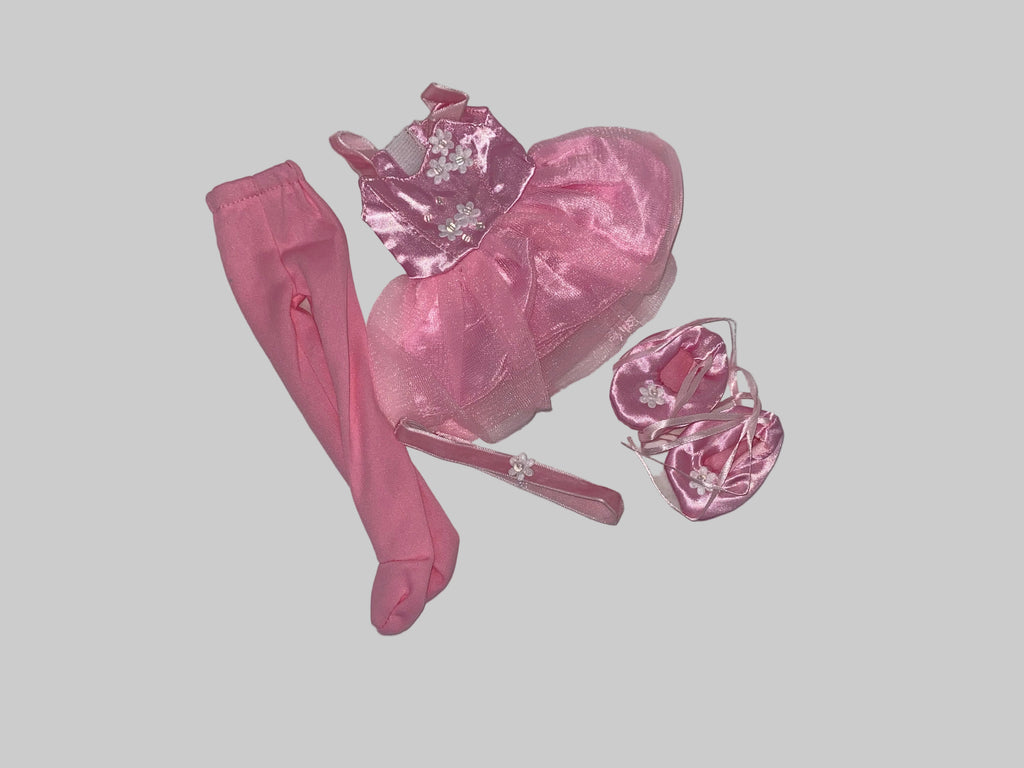 14.5" 4 pc. Pink Ballet Set | 14.5" Doll Clothes | Fits 14.5 in Slim Body Dolls