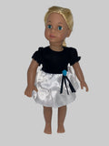 Velvet and Satin Party Bubble Dress  | Fits Most 18" Girl Dolls