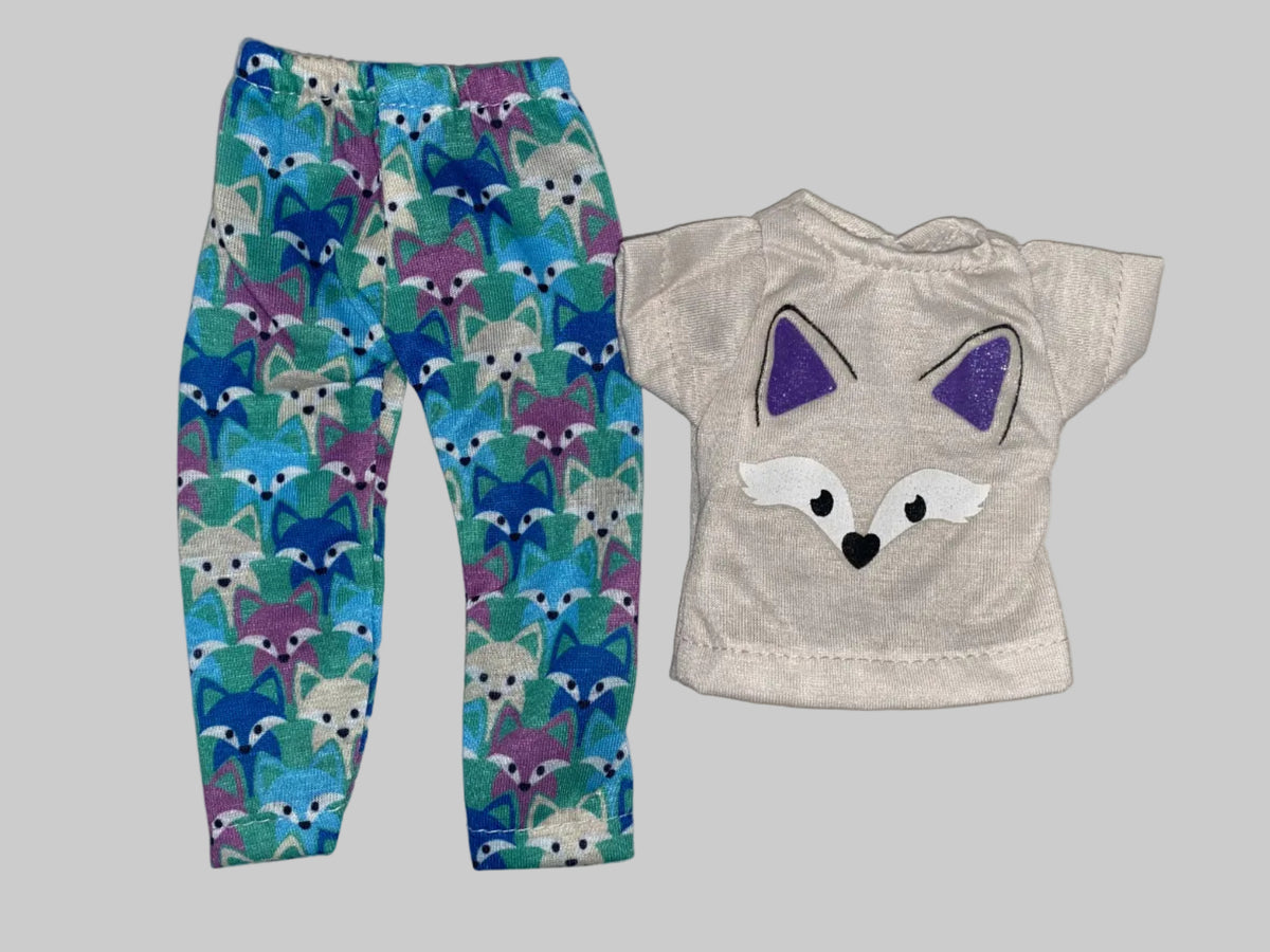 14.5" Little Fox Pajama Set | 14.5" Doll Clothes | Fits 14.5 in Slim Body