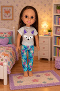 14.5" Little Fox Pajama Set | 14.5" Doll Clothes | Fits 14.5 in Slim Body