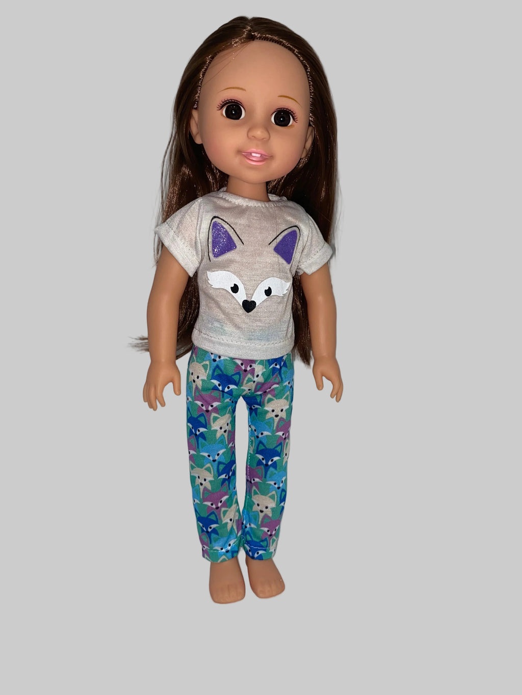 14.5" Little Fox Pajama Set | 14.5" Doll Clothes | Fits 14.5 in Slim Body