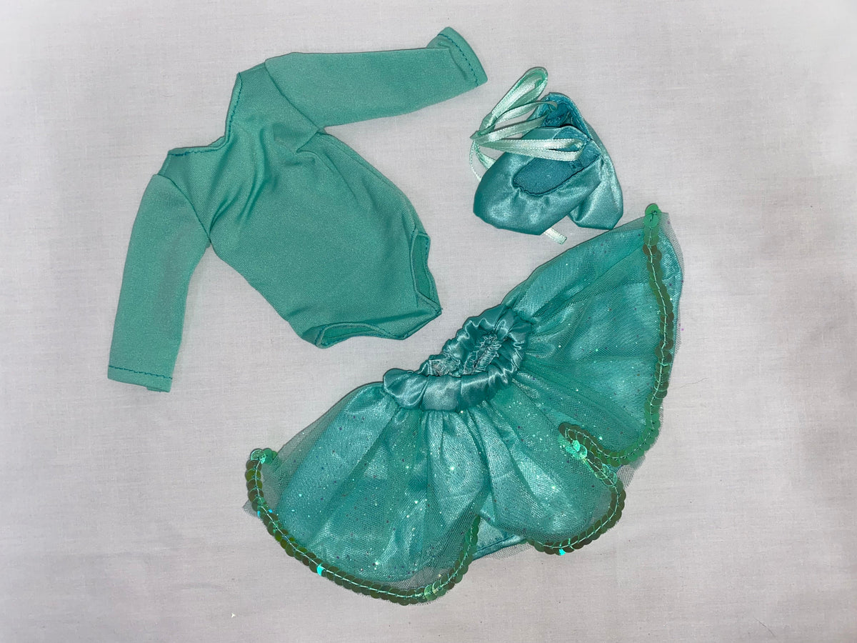 14.5" Glitter Dance Set Pink or Green | 14.5" Doll Clothes | Fits 14.5 in Slim