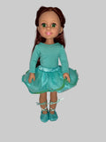 14.5" Glitter Dance Set Pink or Green | 14.5" Doll Clothes | Fits 14.5 in Slim