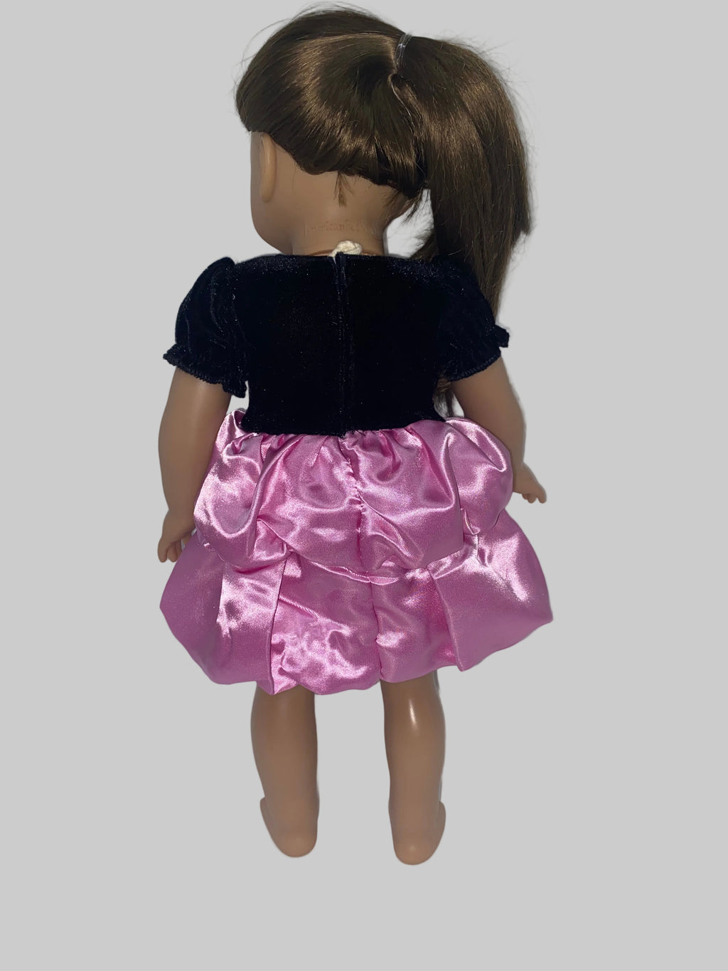 Velvet and Satin Party Bubble Dress  | Fits Most 18" Girl Dolls