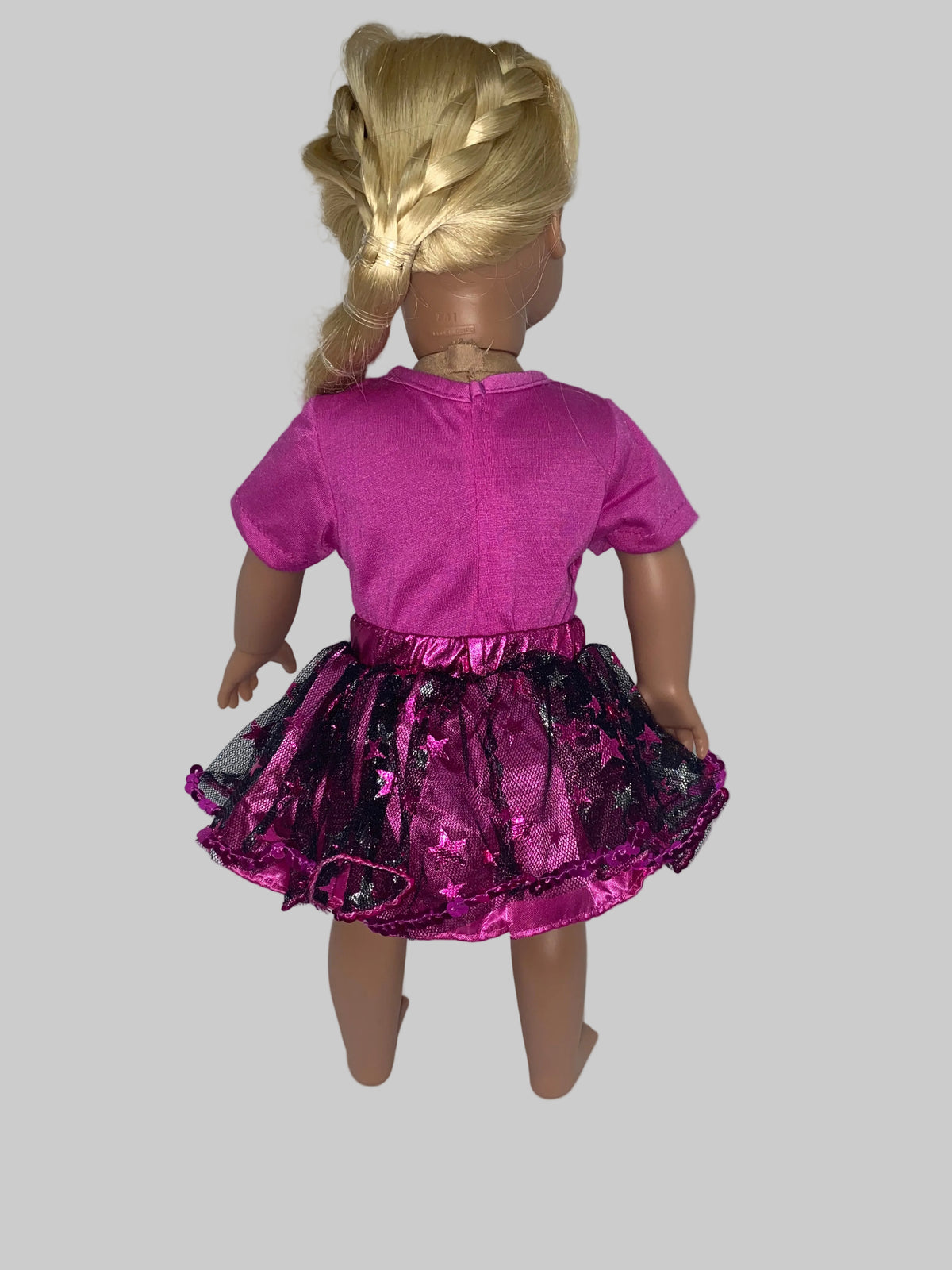 Magenta Super Star Tutu Set | Fits Most 18" Dolls | 18 Inch Doll Clothes