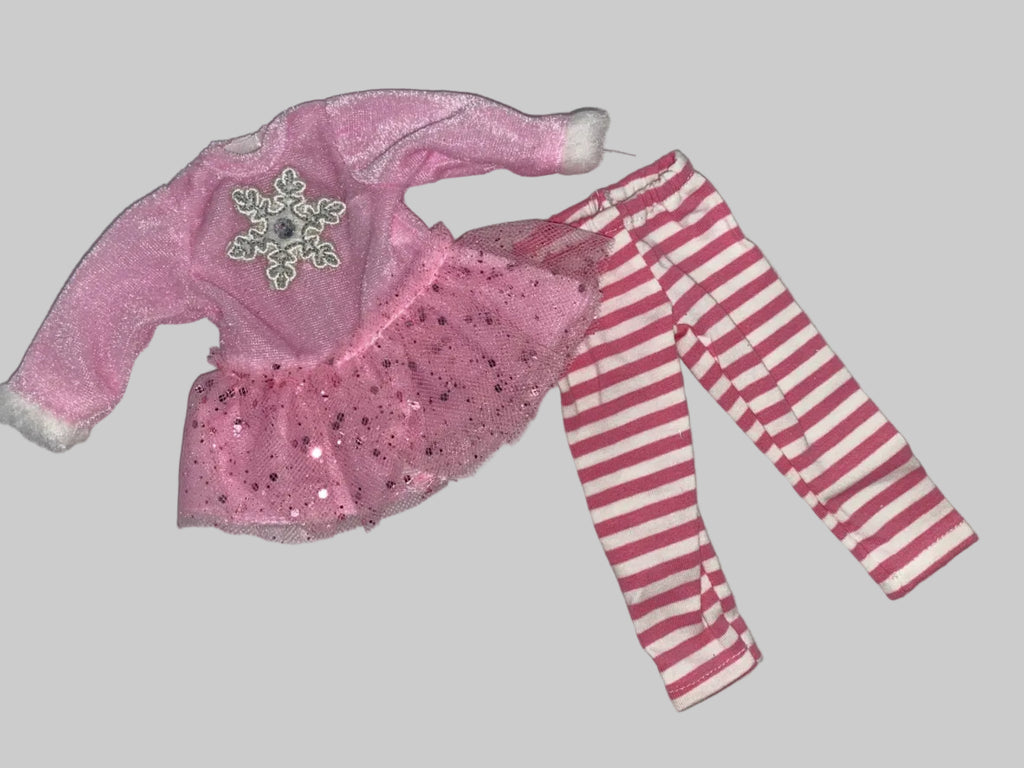 14.5" Pink  Snowflake Pants Set | 14.5" Doll Clothes | Fits 14.5in Slim Body