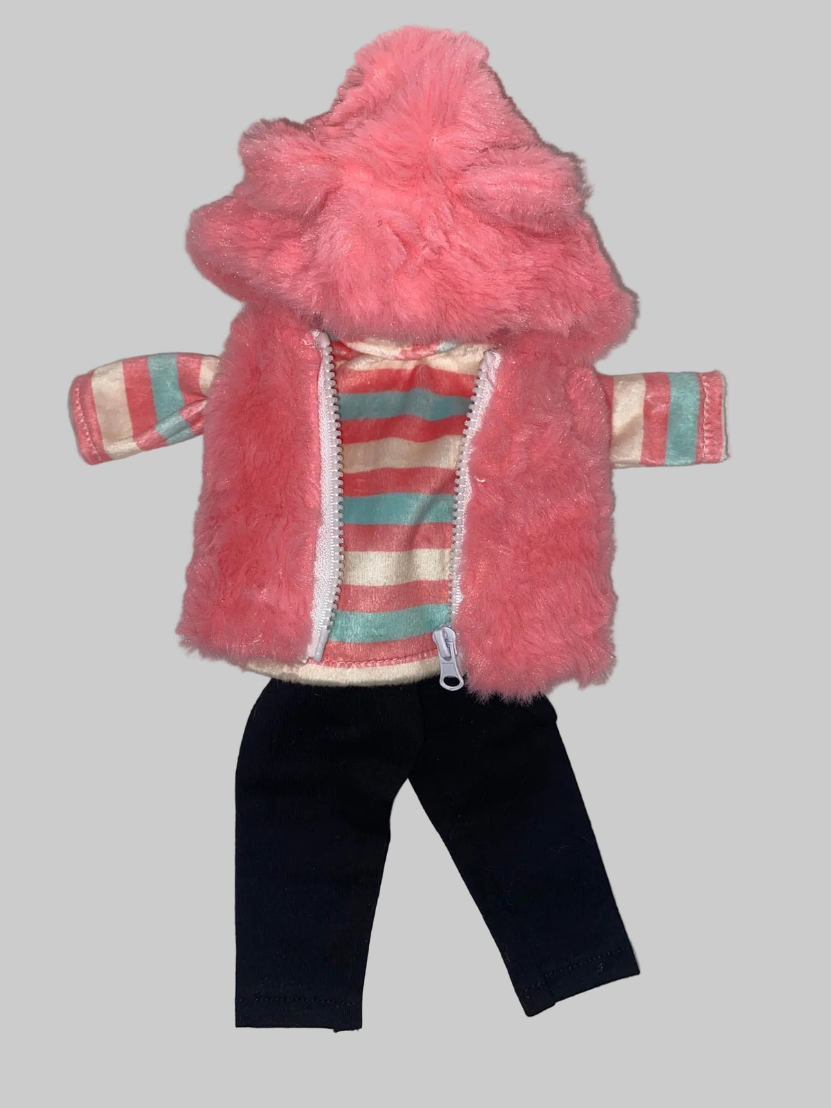 14.5 Pink Faux Fur Pants Set | 14.5" Doll Clothes | Fits 14.5in Slim Body
