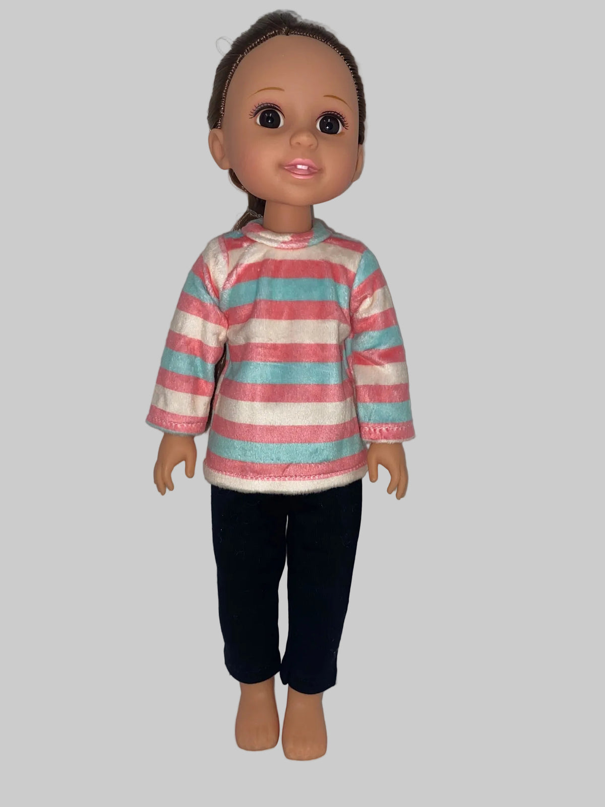 14.5 Pink Faux Fur Pants Set | 14.5" Doll Clothes | Fits 14.5in Slim Body