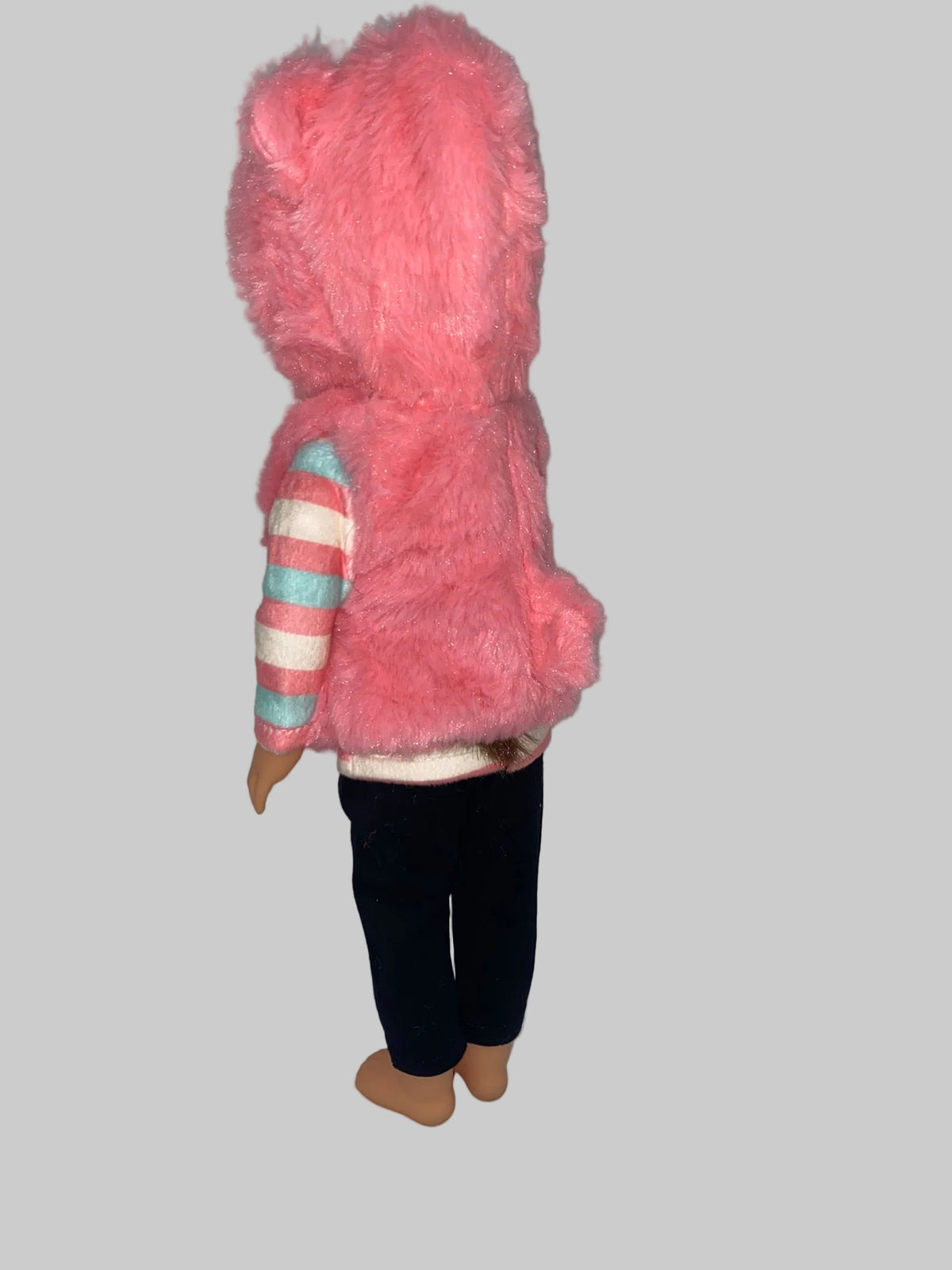 14.5 Pink Faux Fur Pants Set | 14.5" Doll Clothes | Fits 14.5in Slim Body