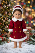 Classic Red Coat Dress Set | Fits Most 18" Dolls | 18 Inch Doll Clothes