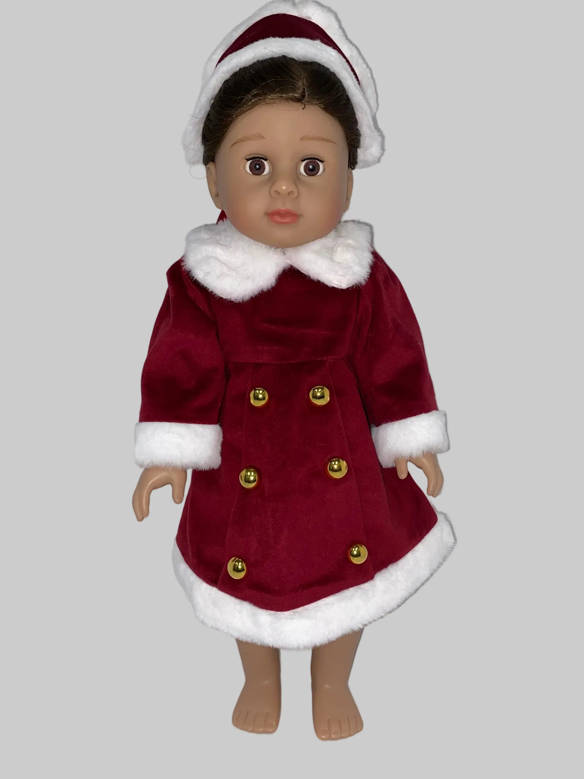 Classic Red Coat Dress Set | Fits Most 18" Dolls | 18 Inch Doll Clothes