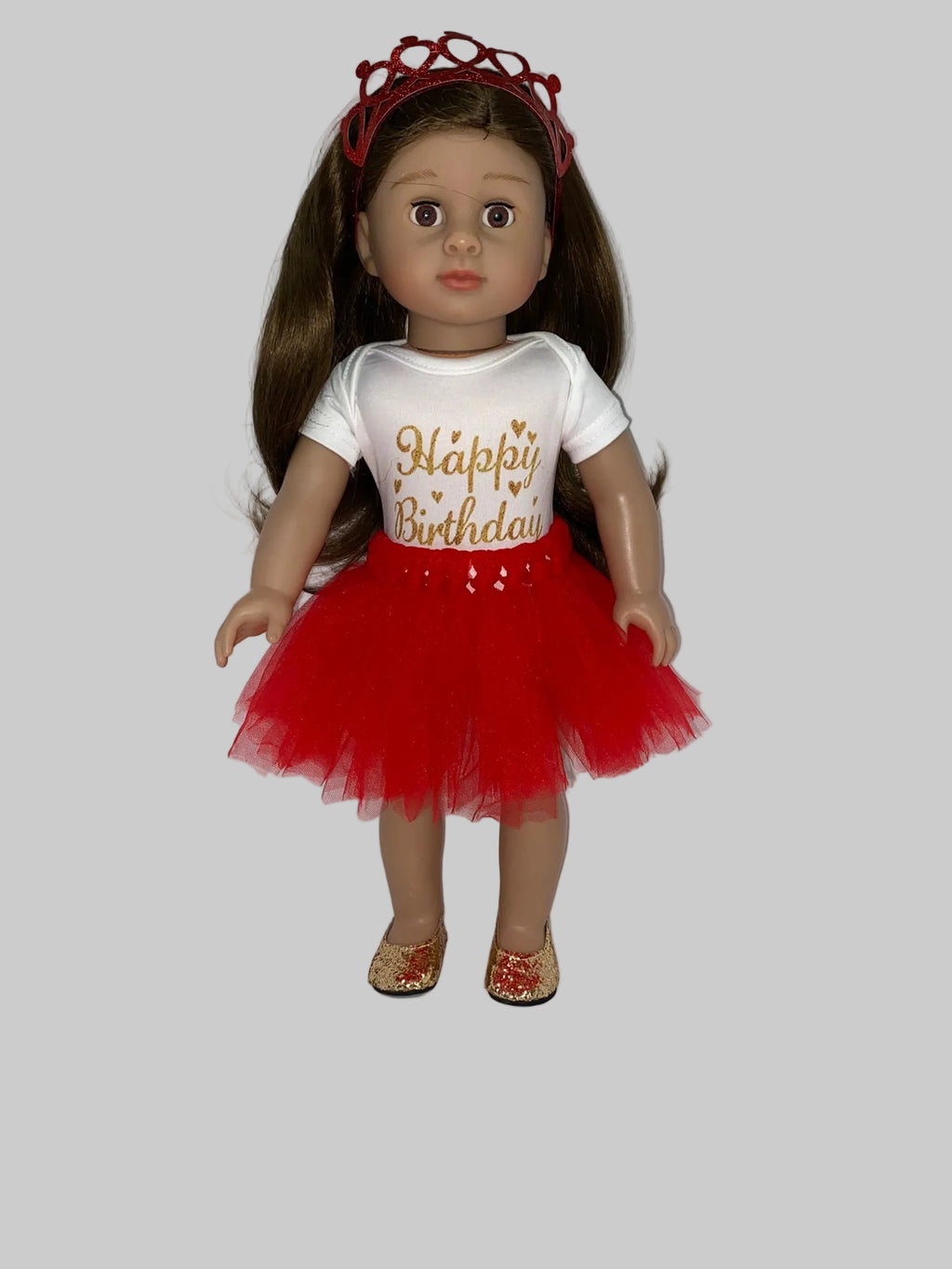 Happy Birthday Outfit with Shoes | Fits Most 18" Dolls | 18 Inch Doll Clothes