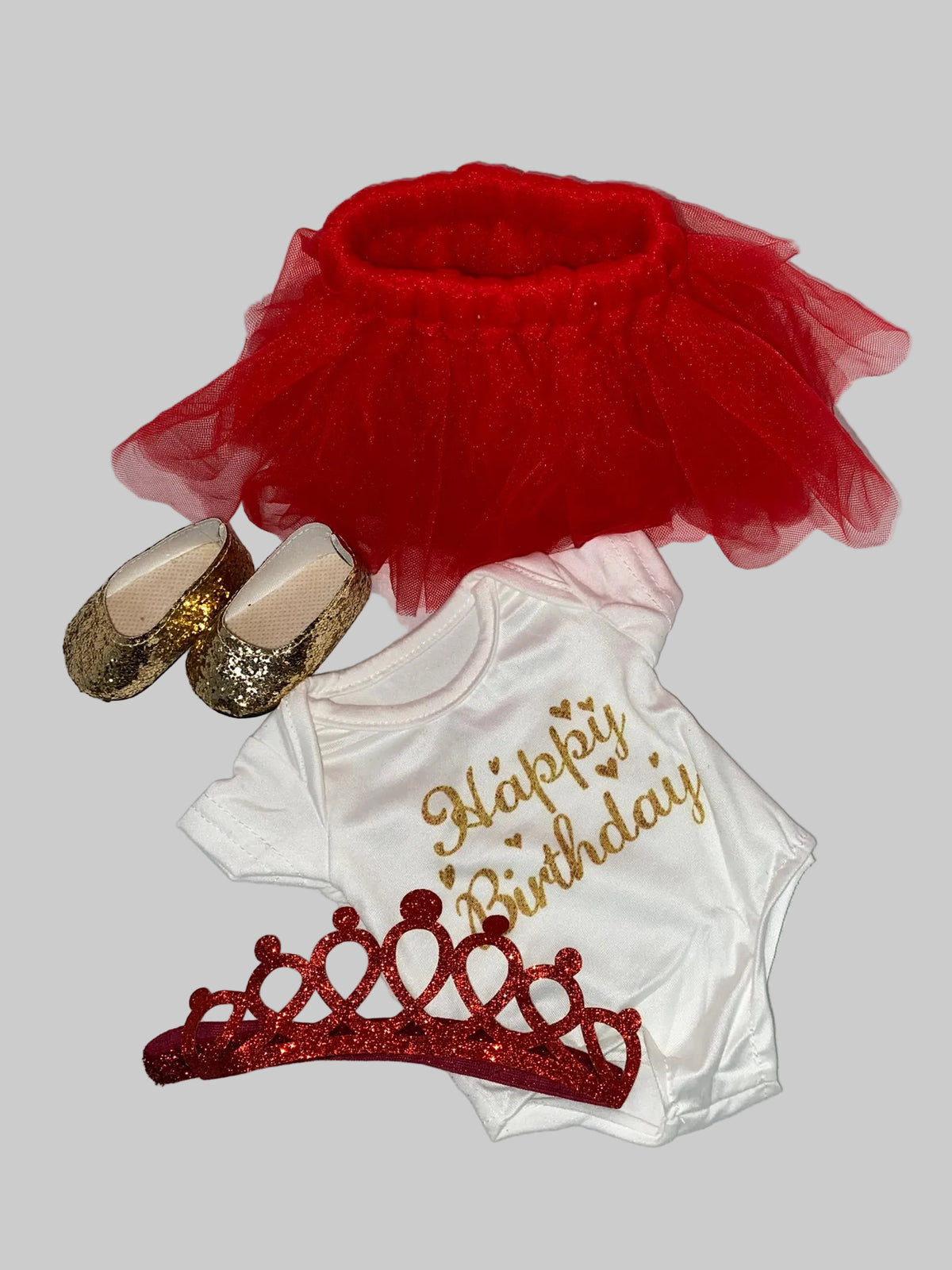 Happy Birthday Outfit with Shoes | Fits Most 18" Dolls | 18 Inch Doll Clothes