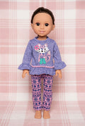 14.5"Purple Fox Pants Set | 14.5" Doll Clothes | Fits 14.5 in Slim Body