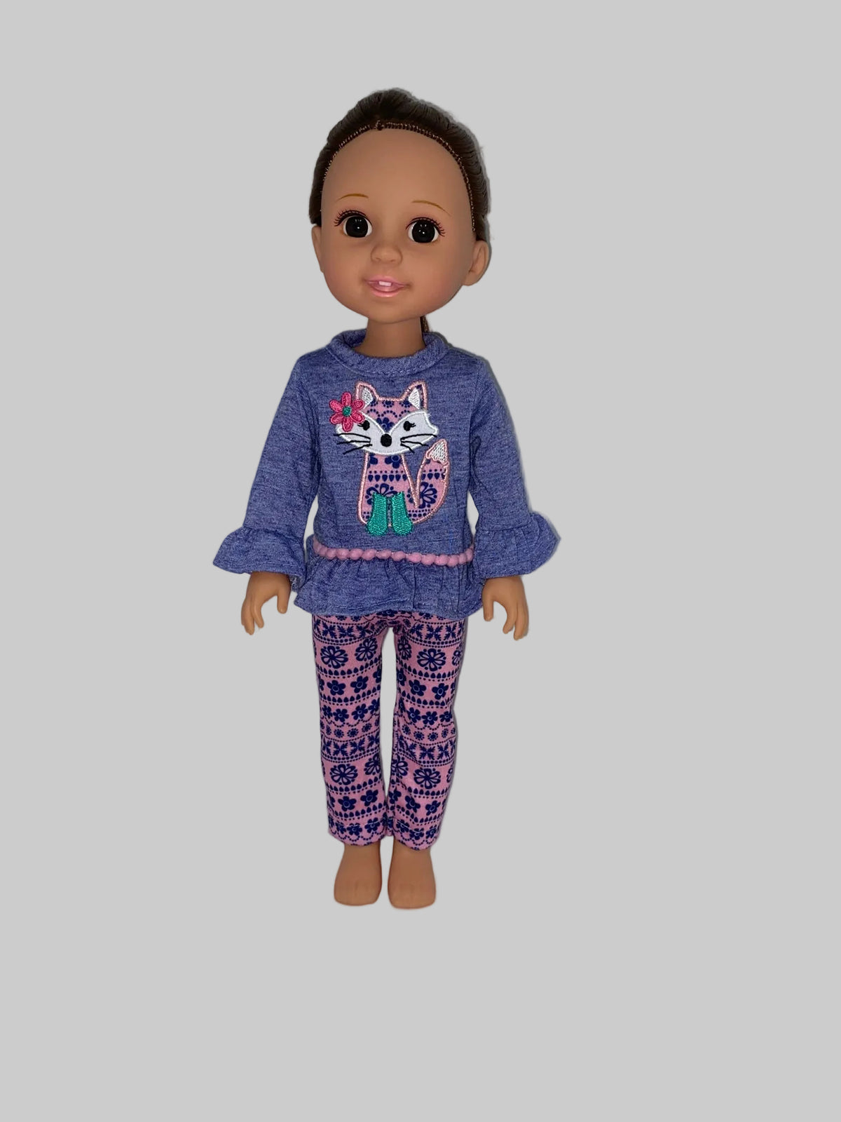 14.5"Purple Fox Pants Set | 14.5" Doll Clothes | Fits 14.5 in Slim Body