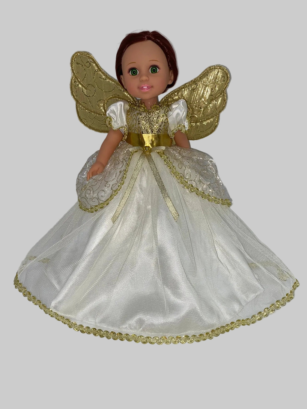 14.5" Gold Angel Dress | 14.5" Doll Clothes | Fits 14.5 in Slim Body Dolls