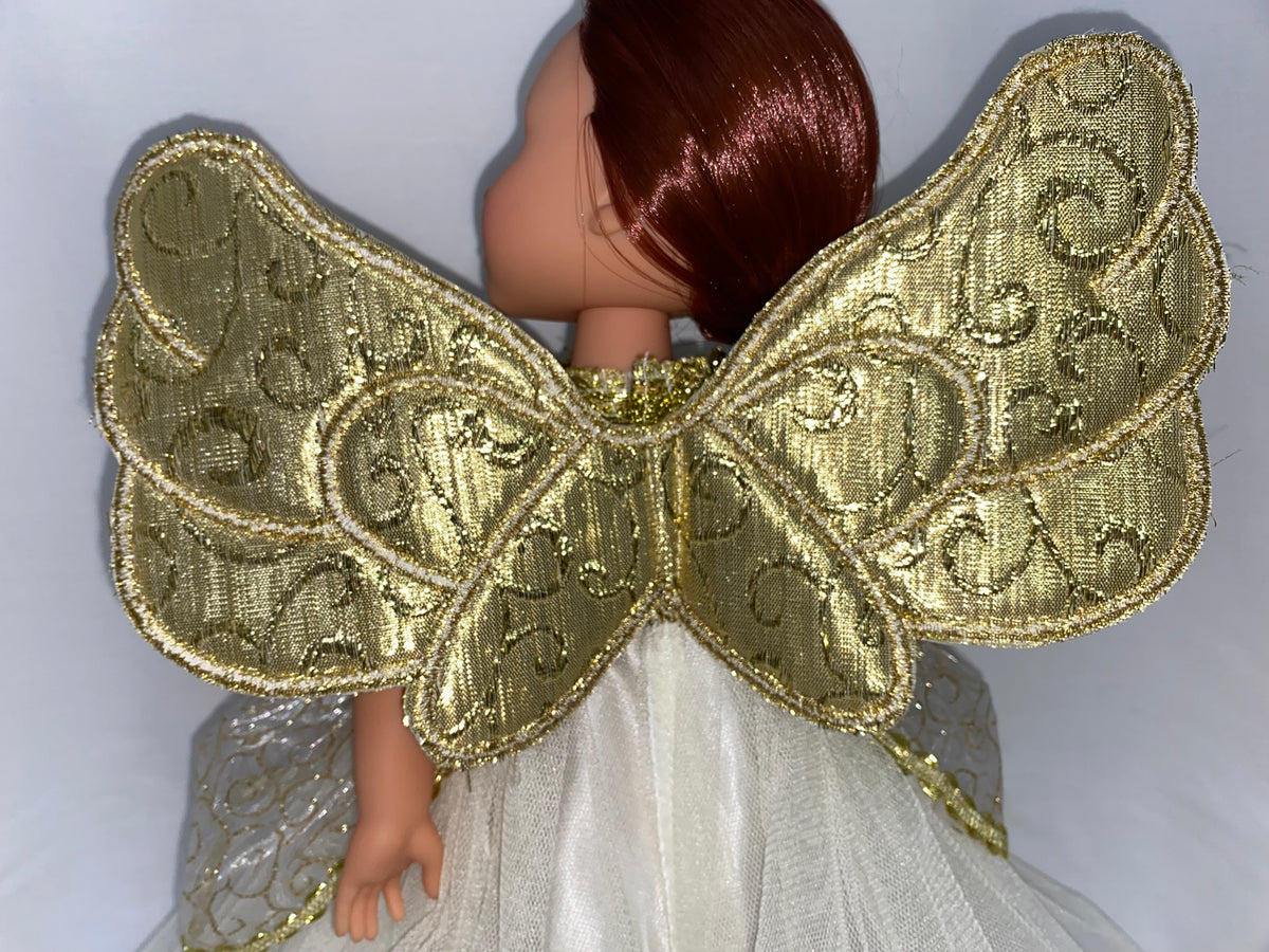 14.5" Gold Angel Dress | 14.5" Doll Clothes | Fits 14.5 in Slim Body Dolls