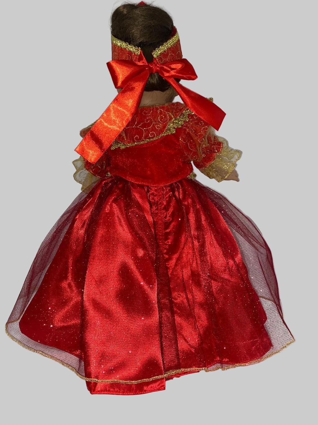 Red and Gold Russian Ballgown Set  | Fits Most 18" Girl Dolls | Doll Clothes