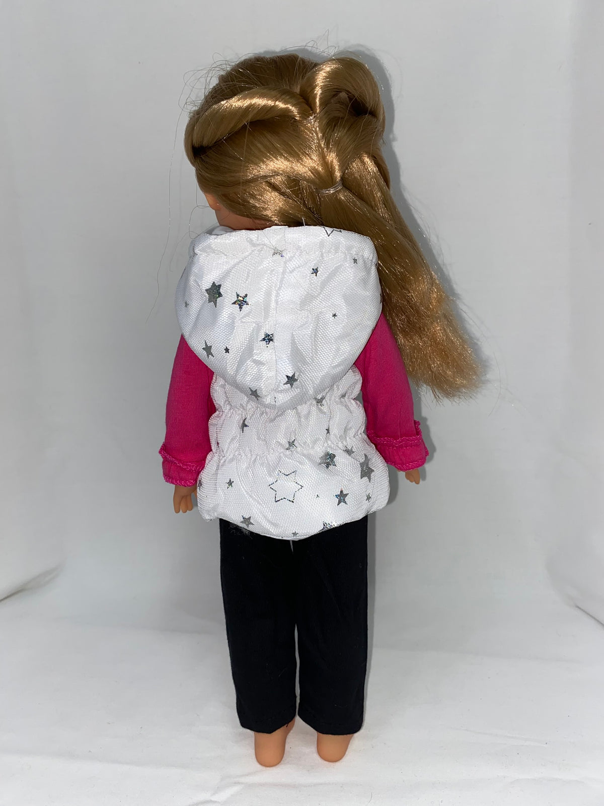 14.5 Hot Pink Star Puffer Pants Set | 14.5" Doll Clothes | Fits 14.5in Slim Body