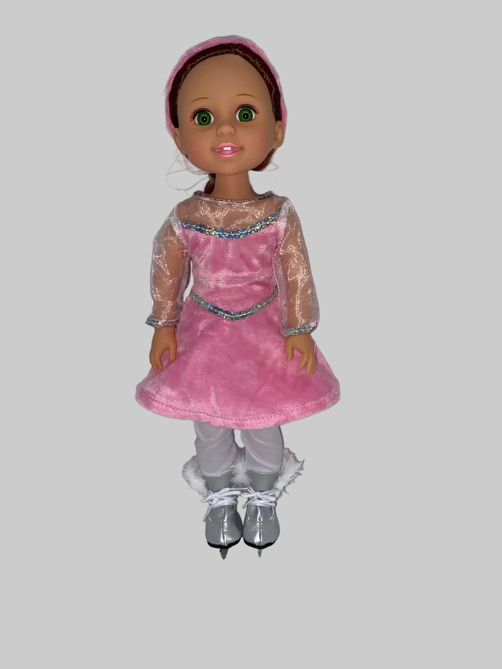 14.5" Pink Figure Skating Costume | Fits 14.5"  Slim Body Dolls