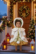 White and Gold Christmas Caroler Set  | Fits Most 18" Girl Dolls | Doll Clothes