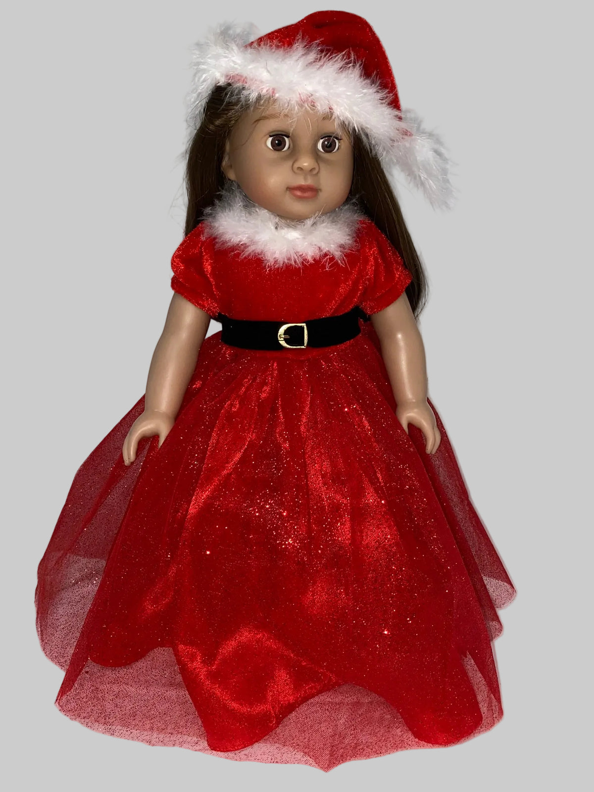 Glittery Red Christmas Dress Set  | Fits Most 18" Girl Dolls