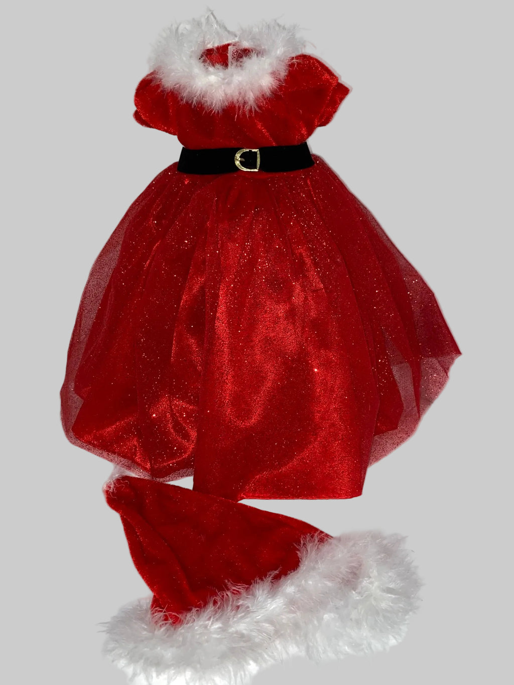 Glittery Red Christmas Dress Set  | Fits Most 18" Girl Dolls