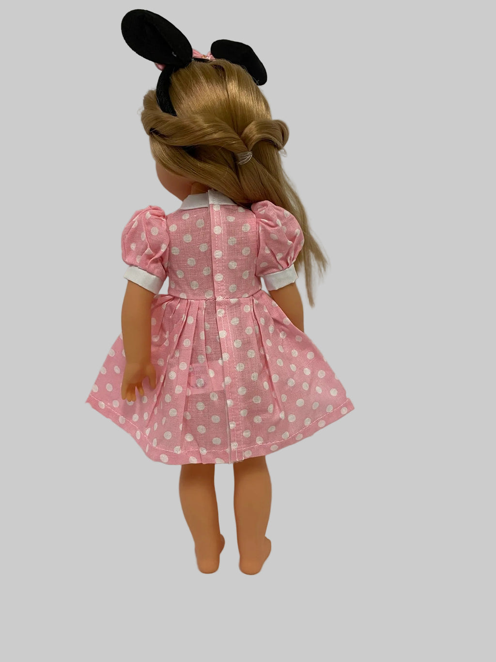 Pink Polka Dot "Little Mouse" Dress Set | 14.5" Doll | Fits 14.5 in Slim Body