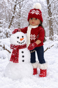 18" 5pc Sweater Set with Leggings | Fits Most 18" Dolls | 18 Inch Doll Clothes