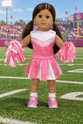 Pink and White Cheerleader Outfit | Fits Most 18" Girl Dolls
