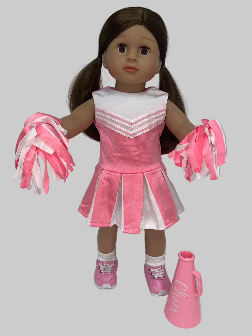 Pink and White Cheerleader Outfit | Fits Most 18" Girl Dolls