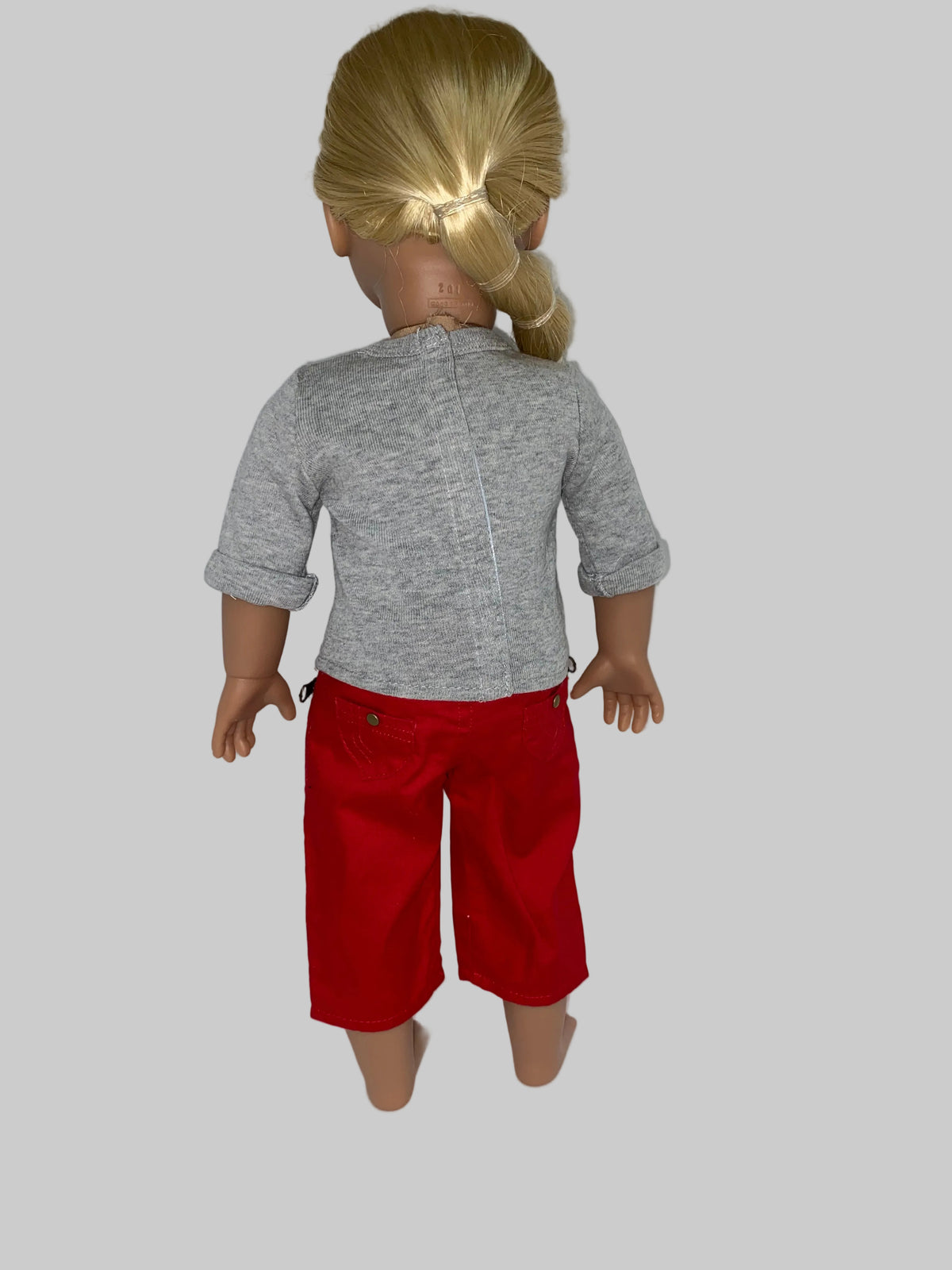 Holiday Tee with Red Cargo Pants | Fits Most 18" Dolls | 18 Inch Doll Clothes