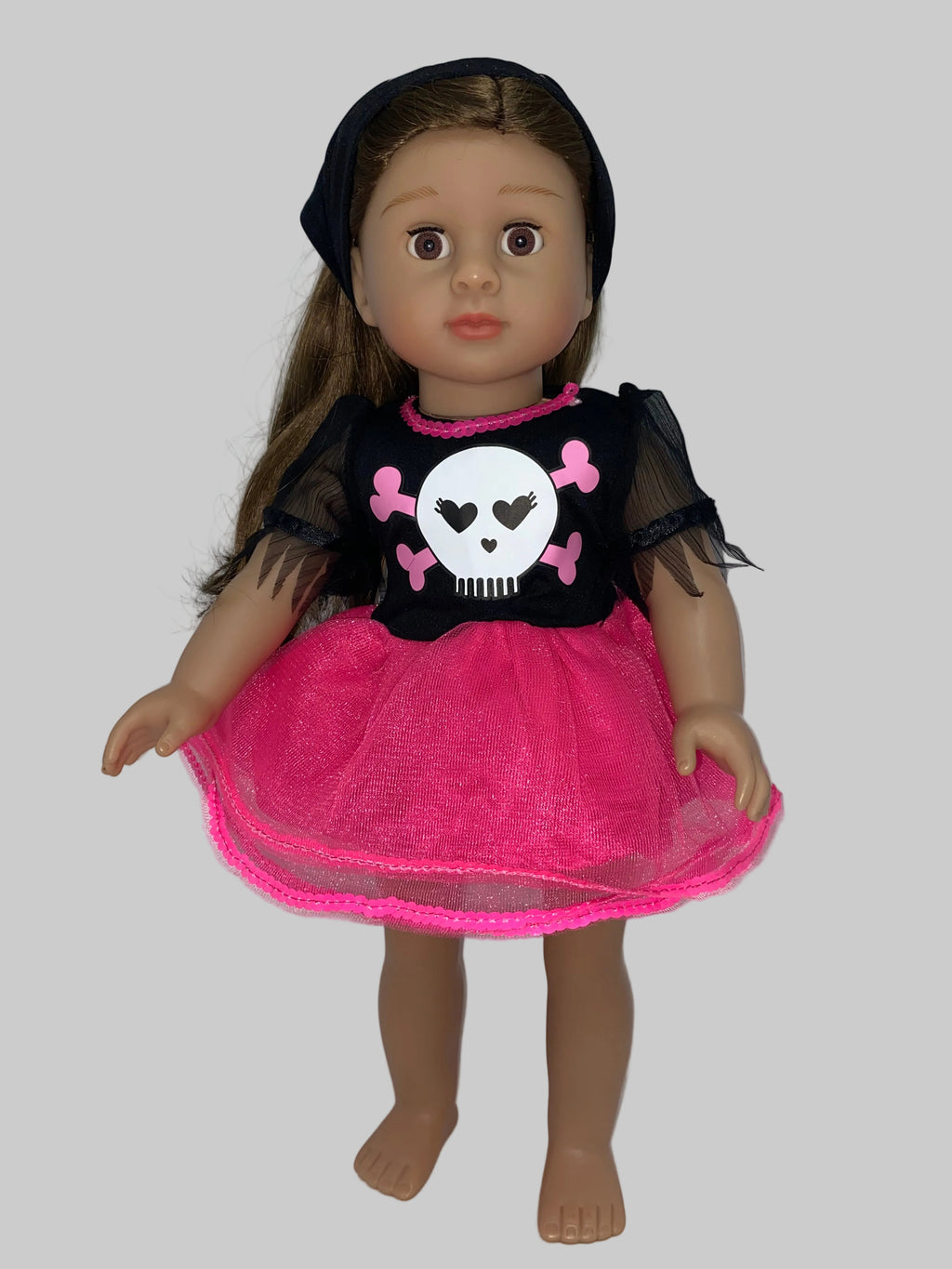 Skull and Bones Pirate Costume | Fits Most 18" Dolls | 18 Inch Doll Clothes