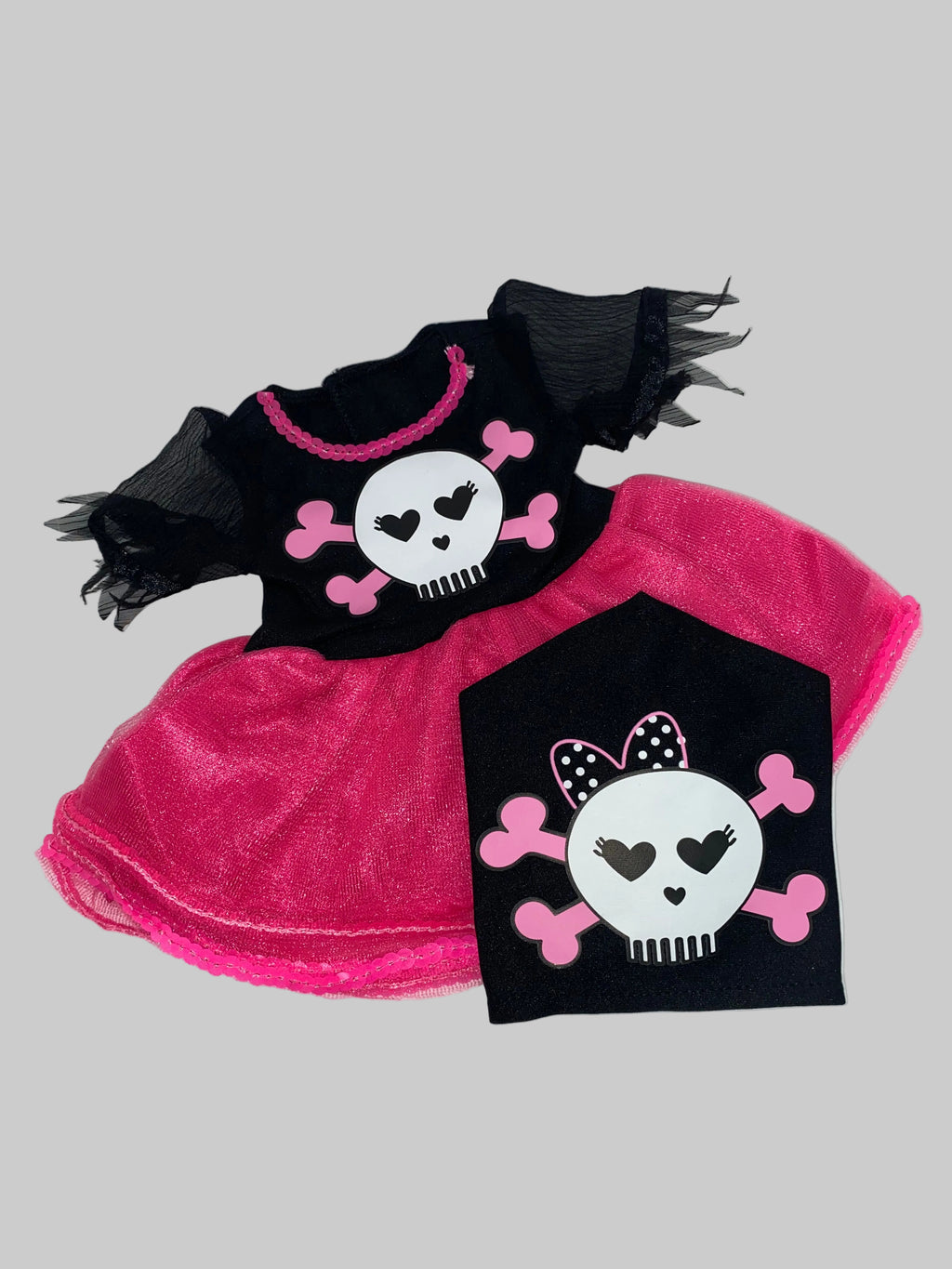 Skull and Bones Pirate Costume | Fits Most 18" Dolls | 18 Inch Doll Clothes