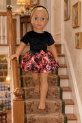 Velvet and Satin Party Bubble Skirt Set | Fits Most 18" Girl Dolls