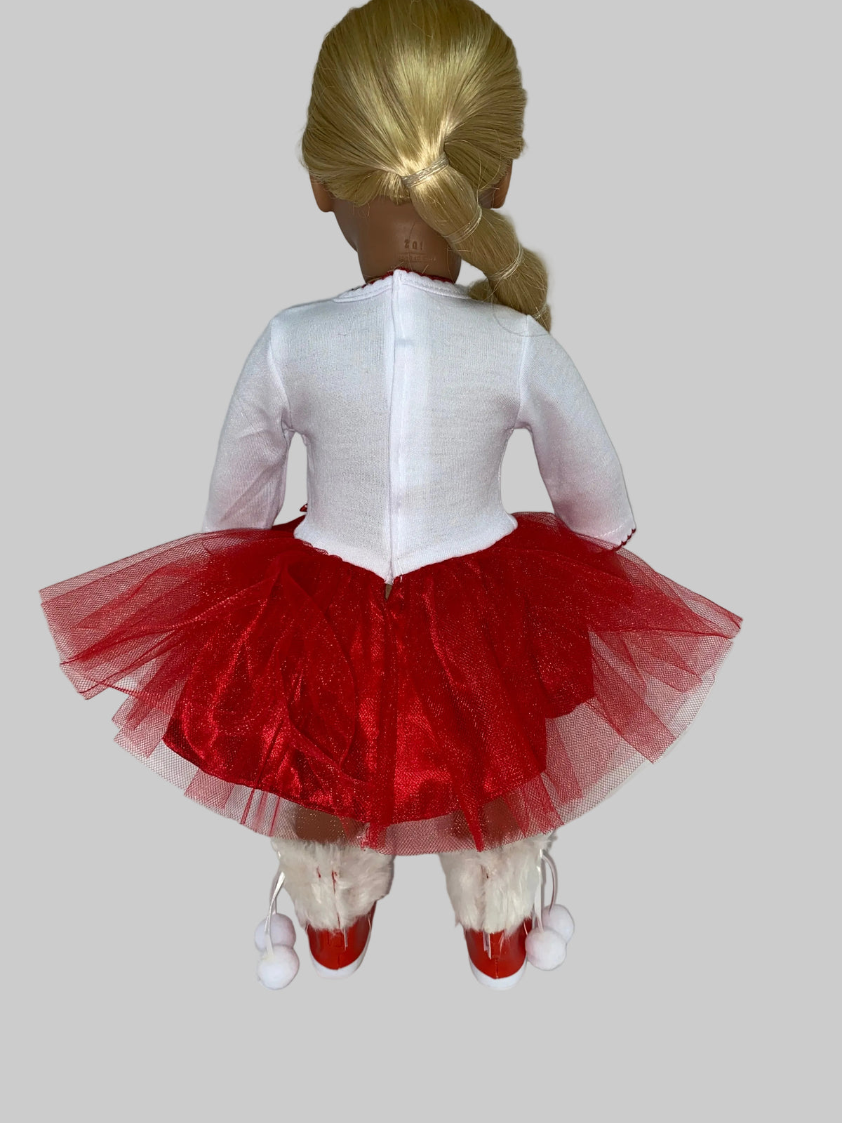 Red and White Snowman Dress | Fits Most 18" Dolls | 18 Inch Doll Clothes
